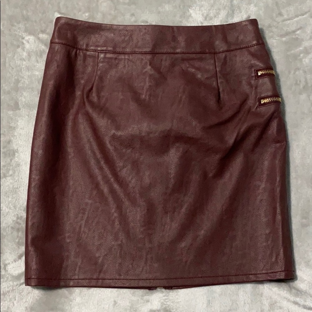 NWOT Naked Wardrobe Zip to it Mini Skirt